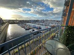 Lovely views across Hartlepool Marina from our apartment